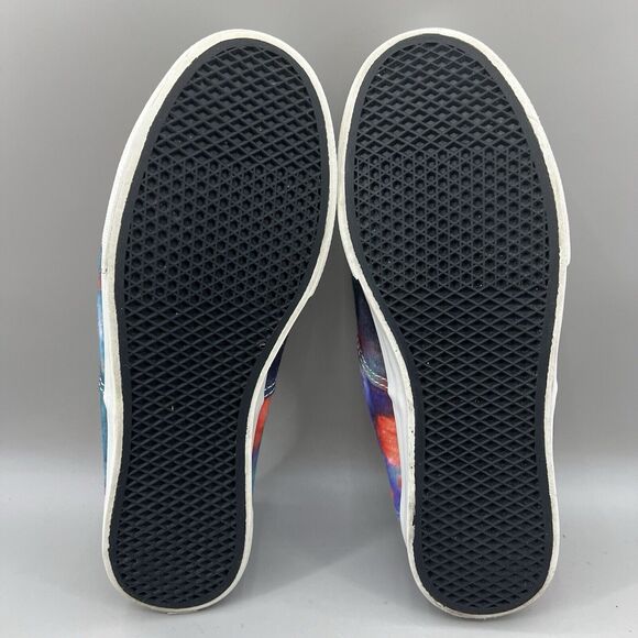 Vans Authentic Cosmic Galaxy Women Size 8 Shoes Pink Green Canvas Skate Sneakers - Picture 7 of 8